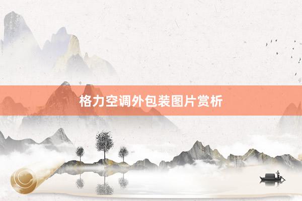格力空调外包装图片赏析